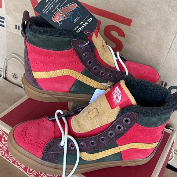 Vans Sk8-Hi 46 MTE Dx Poinsettia /Forest Night sneakers WMNS boots - Picture 11 of 16